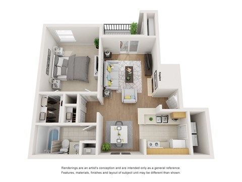 bedroom floor plan an opens a dialog  at Oaks of Westchase, Houston, 77042